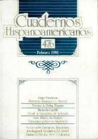 Cuadernos Hispanoamericanos. Núm. 476, febrero 1990