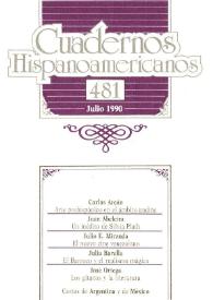 Cuadernos Hispanoamericanos. Núm. 481, julio 1990