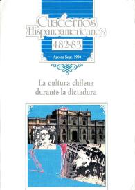 Cuadernos Hispanoamericanos. Núm. 482-483, agosto-septiembre 1990