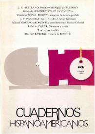Cuadernos Hispanoamericanos. Núm. 424, octubre 1985