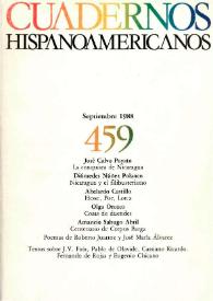 Cuadernos Hispanoamericanos. Núm. 459, septiembre 1988