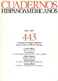 Cuadernos Hispanoamericanos. Núm. 443, mayo 1987