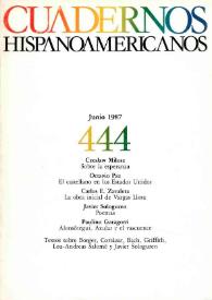 Cuadernos Hispanoamericanos. Núm. 444, junio 1987