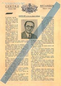 Prensa Galega da Arxentina (1935-1964). I. Revista Centro Social Betanzos, 1950