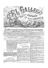 El Gallego. Periódico semanal órgano de los intereses de su nombre. Núm. 32, 30 de noviembre de 1879