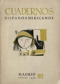 Cuadernos Hispanoamericanos. Núm. 102, junio 1958