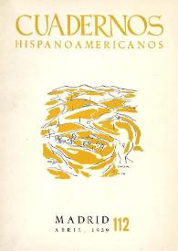 Cuadernos Hispanoamericanos. Núm. 112, abril 1959