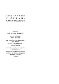 Cuadernos Hispanoamericanos. Núm. 317, noviembre 1976