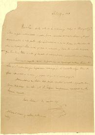 Carta a su padre, 27 de abril de 1835