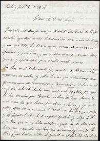Carta de Ramón Ceruti. Ávila, 10 de febrero de 1836