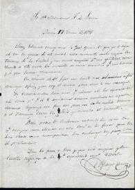 Carta de Alfonso Carrero. Ávila. 17 de junio de 1836