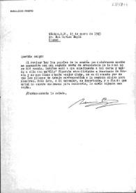 Carta de Indalecio Prieto a Carlos Esplá. México, D. F., 13 de enero de 1945