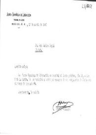 Carta de Víctor Salazar a Carlos Esplá. México, D. F., 13 de abril de 1945