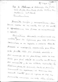 Carta de Carlos Esplá a los representantes de la Junta Española de Liberación en San Francisco. México, 5 de mayo de 1945