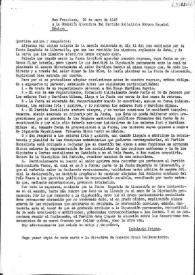 Carta de Indalecio Prieto al Partido Socialista Obrero Español. San Francisco, 20 de mayo de 1945