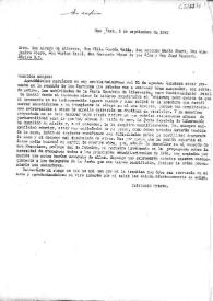 Carta de Indalecio Prieto a los vocales de la Junta Española de Liberación. New York, 2 de septiembre de 1945