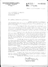 Carta de Miguel Ángel Marín a Patricio de Azcárate. México, D.F., 21 de junio de 1943. Notas sobre una traducción de Blitzkrieg.