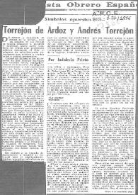 Torrejón de Ardoz y Andrés Torrejón