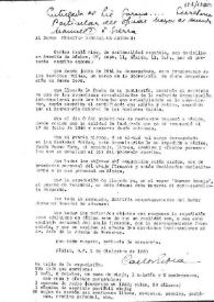 Carta de Carlos Esplá al Señor Director General de Aduanas. México, 1 de diciembre de 1960