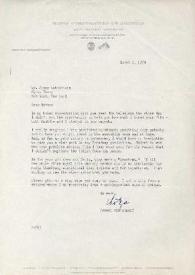 Carta dirigida a Arthur Rubinstein. Nueva York, 01-03-1950