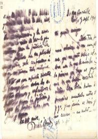 Carta de Rubén Darío a Miguel de Unamuno. París. 5 de septiembre de 1907