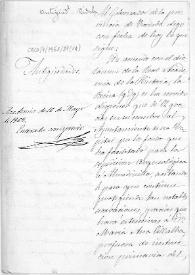 Minuta de oficio de traslado al Gobernador Civil de Córdoba en el que se comunica Real Orden por la que se dispone que se den las gracias al Ayuntamiento de Córdoba por los fondos faciliatdos para la expedición arqueológica de Almedinilla, que se haran extensivas a Ana Mª Villalba y Luis Maraver; asimismo que se declare de segunda clase al Museo Arqueológico de Córdoba y que se remitan al Museo Arqueológico Nacional los objetos duplicados que en aquel existan y que se remita a la Real Academia de la Historia el plan y presupuesto de las excavaciones que han de emprenderse en Almedinilla