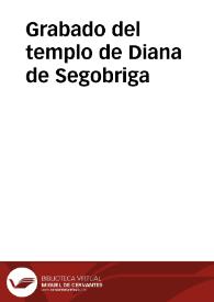 Grabado del templo de Diana de Segobriga