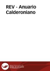 REV - Anuario Calderoniano