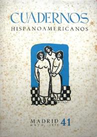 Cuadernos Hispanoamericanos. Núm. 41, mayo 1953