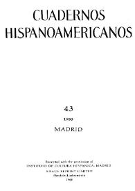 Cuadernos Hispanoamericanos. Núm. 43, julio 1953