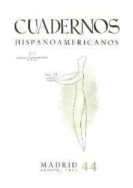 Cuadernos Hispanoamericanos. Núm. 44, agosto 1953