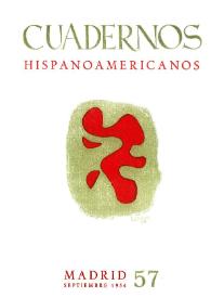 Cuadernos Hispanoamericanos. Núm. 57, septiembre 1954