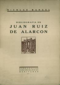 Bibliografía de Juan Ruiz de Alarcón