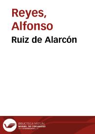 Ruiz de Alarcón