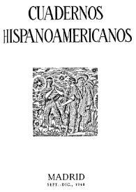 Cuadernos Hispanoamericanos. Núm. 5-6, septiembre-diciembre 1948