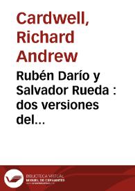 Rubén Darío y Salvador Rueda : dos versiones del modernismo