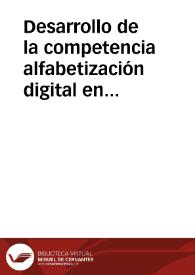 Desarrollo de la competencia alfabetización digital en el docente del área de humanidades del nivel superior