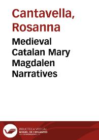 Medieval Catalan Mary Magdalen Narratives