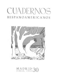Cuadernos Hispanoamericanos. Núm. 30, junio 1952