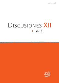Discusiones. Núm. 12.1, 2013