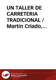 UN TALLER DE CARRETERIA TRADICIONAL