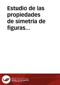Estudio de las propiedades de simetría de figuras repetitivas unidimensionales en bordados y encajes de Castilla y León