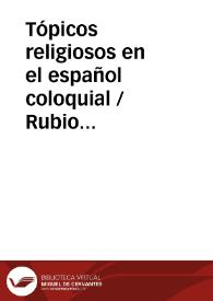 Tópicos religiosos en el español coloquial