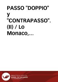 PASSO 'DOPPIO' y 'CONTRAPASSO'. (II)