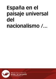 España en el paisaje universal del nacionalismo