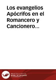 Los evangelios Apócrifos en el Romancero y Cancionero tradicional