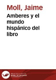 Amberes y el mundo hispánico del libro