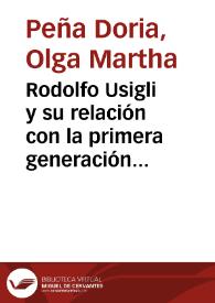 Rodolfo Usigli y su relación con la primera generación de dramaturgas mexicanas