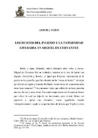 Los hurtos del ingenio y la paternidad literaria en Miguel de Cervantes