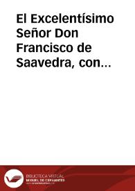 El Excelentísimo Señor Don Francisco de Saavedra, con fecha de 29 de Noviembre próxîmo pasado, nos ha comunicado la Real órden siguiente :